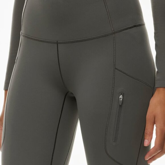 TNA Path High Rise Grey Legging, XS - Picture 2 of 11